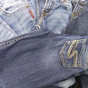 Silver Jean Capris (Lot of 5)